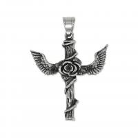 Stainless Steel Cross Pendants 316L Stainless Steel vintage & Unisex original color Sold By PC