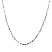 Stainless Steel Chain Necklace, 304 Stainless Steel, polished, fashion jewelry & Unisex, original color, 2.40mm, Length:Approx 20.08 Inch, Sold By PC
