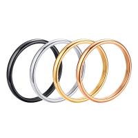 Stainless Steel Finger Ring, 304 Stainless Steel, fashion jewelry & Unisex & different size for choice, more colors for choice, 2x1mm, Sold By PC
