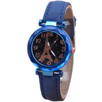 Women Wrist Watch, PU Leather, with Plastic & Glass & 304 Stainless Steel, plated, waterproofless & for woman, more colors for choice, 280x35x9.30mm, Sold By PC
