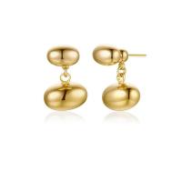 Zinc Alloy Drop Earrings Bean plated fashion jewelry & for woman Sold By Pair