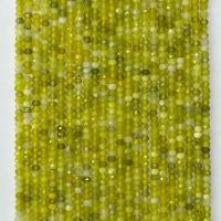 Natural Jade Beads Jade Korea Round & faceted grass green Sold Per Approx 14.96 Inch Strand