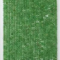 Aventurine χάντρες, Πράσινη Aventurine, Γύρος, φυσικός, διαφορετικό μέγεθος για την επιλογή & πολύπλευρη, πράσινος, Sold Per Περίπου 14.96 inch Strand
