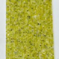 Jade kralen, Jade-Korea, Ronde, natuurlijk, verschillende grootte voor keus & gefacetteerde, geel, Per verkocht Ca 14.96 inch Strand