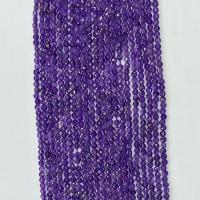 Natural Amethyst Beads, Flat Round, different size for choice & faceted, purple, Sold Per Approx 14.96 Inch Strand