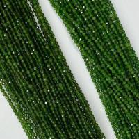 Gemstone Jewelry Beads Diopside Round natural & faceted green Sold Per Approx 14.96 Inch Strand