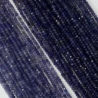 Gemstone Jewelry Beads Iolite Round natural & faceted Sold Per Approx 14.96 Inch Strand