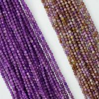 Gemstone Jewelry Beads Natural Lepidolite Round natural  & faceted purple Sold Per Approx 14.96 Inch Strand