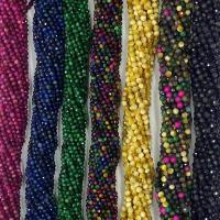 Tiger Eye Beads, Runde, naturlig, forskellig størrelse for valg & facetteret, flere farver til valg, Solgt Per Ca. 14.96 inch Strand