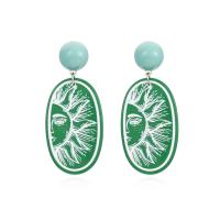 Acrylic Jewelry Earring with Resin fashion jewelry & for woman Sold By Pair