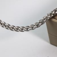 Rozsdamentes acélból készült ékszerek Chain, 304 rozsdamentes acél, DIY, az eredeti szín, 6mm, Által értékesített m