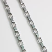 Stainless Steel Box Chain 304 Stainless Steel DIY original color 4mm Sold By m