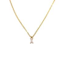 Stainless Steel Jewelry Necklace 304 Stainless Steel with Cubic Zirconia with 10.5cm extender chain Rectangle Vacuum Ion Plating for woman golden 5mm Length Approx 40.5 cm Sold By PC