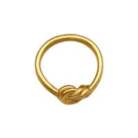 Vinger Ring in edelstaal, 304 roestvrij staal, voor vrouw, gouden, 2.80mm, Maat:8, Verkocht door PC