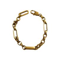 Stainless Steel smycken Armband, 304 rostfritt stål, för kvinna, gyllene, Längd Ca 20.5 cm, Säljs av PC