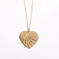Titanium Steel Necklace with 5cm extender chain Heart Vacuum Ion Plating for woman Length Approx 40 cm Sold By PC