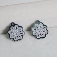 Stainless Steel Flower Pendant, 304 Stainless Steel, polished, DIY, original color, 15x17.40x1.90mm, Sold By PC