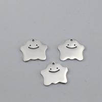 Stainless Steel Pendants, 304 Stainless Steel, polished, DIY, original color, 17.70x15.40x1.40mm, Sold By PC