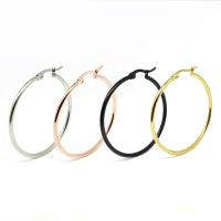 Stainless Steel Hoop Earring polished & for woman Sold By Pair