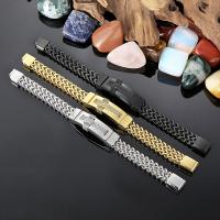 Stainless Steel Jewelry Bracelet 316L Stainless Steel plated fashion jewelry & for man Length Approx 8.66 Inch Sold By PC