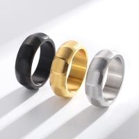 Stainless Steel Finger Ring 316L Stainless Steel Vacuum Ion Plating fashion jewelry & for man 7mm Sold By PC