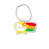 Bag Purse Charms Keyrings Keychains, Acrylic, Cartoon, cute & Unisex, more colors for choice, 30-40mm, Sold By PC