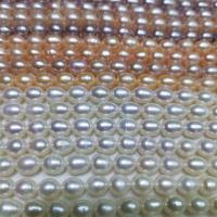 Perlas Arroz Freshwater, Perlas cultivadas de agua dulce, Bricolaje, más colores para la opción, 8-9mm, Vendido para aproximado 39 cm Sarta