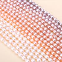 Cultured Rice Freshwater Pearl Beads, DIY, more colors for choice, 6-7mm, Sold Per Approx 39 cm Strand