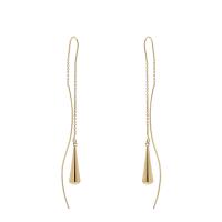 Fashion Fringe Earrings, Brass, gold color plated, fashion jewelry & for woman, nickel, lead & cadmium free, 95x12mm, Sold By Pair