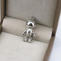 Tibetan Style Pendants, Astronaut, antique silver color plated, vintage & DIY, nickel, lead & cadmium free, 18x33x12mm, Sold By PC