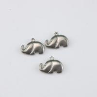 Stainless Steel Animal Pendants 304 Stainless Steel Elephant polished DIY original color Sold By PC