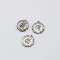 Stainless Steel Pendants, 304 Stainless Steel, Flat Round, polished, DIY, original color, 18.50x20x2.10mm, Sold By PC