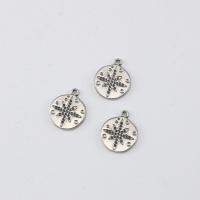 Stainless Steel Pendants, 304 Stainless Steel, Flat Round, polished, DIY, original color, 15.80x18.50x1.90mm, Sold By PC