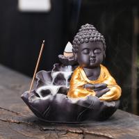 Backflow Incense Burner, Porcelain, handmade, for home and office & durable & multifunctional & different styles for choice, 125x95x122mm, Sold By PC