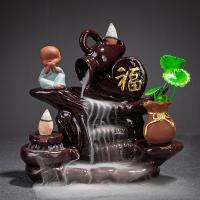 Backflow Incense Burner Porcelain half handmade for home and office & durable & multifunctional Sold By PC