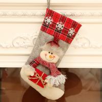 Chaussettes de Noël vacance cadeau chaussettes cadeau, velours de coton, fait à la main, Mignon & styles différents pour le choix, 220x460mm, Vendu par PC