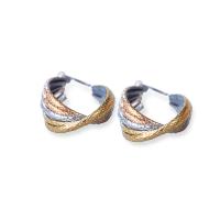 Stainless Steel Lever Terug Earring, 304 roestvrij staal, plated, mode sieraden & voor vrouw, 14x34mm, Verkocht door pair