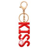 Bag Purse Charms Keyrings Keychains Zinc Alloy Alphabet Letter gold color plated enamel nickel lead & cadmium free Sold By PC
