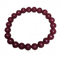Fashion Bracelet Cinnabar, cinabre, unisexe, rouge vermeil, Longueur Environ 7.87 pouce, Vendu par PC