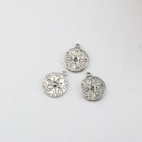 Stainless Steel Pendants, 304 Stainless Steel, Flat Round, polished, DIY, original color, 18x21.50x2.30mm, Sold By PC