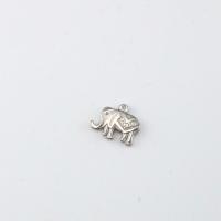 Acciaio inossidabile Animal Ciondoli, 304 acciaio inox, Elefante, lucido, DIY, colore originale, 19x15x3mm, Venduto da PC