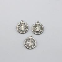 Stainless Steel Pendants, 304 Stainless Steel, Flat Round, polished, DIY, original color, 18.80x22x2mm, Sold By PC