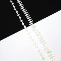 Perles de coquillages blancs, Lèvre blanche, croix, gravé, DIY & normes différentes pour le choix, blanc, Vendu par Environ 38 cm brin