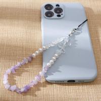 Mobile Phone Lanyard, Quartz, handmade, fashion jewelry & for woman, more colors for choice, Length:Approx 14 cm, Approx 6PCs/Lot, Sold By Lot