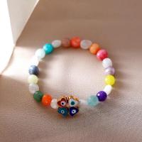 Agate Bracelet, handmade, fashion jewelry & for woman, more colors for choice, Length:Approx 7 cm, Approx 6PCs/Lot, Sold By Lot