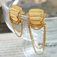 Asymmetric Earrings Brass plated fashion jewelry & for woman nickel lead & cadmium free Sold By Pair