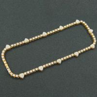 Zinc Alloy Jewelry Necklace fashion jewelry & Unisex & with rhinestone nickel lead & cadmium free Sold By PC