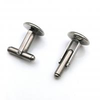 304 Stainless Steel Cufflink Finding, DIY & different size for choice, 100PCs/Bag, Sold By Bag