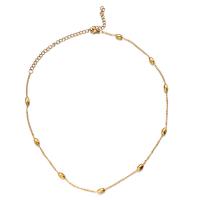 Nerezová ocel šperky náhrdelník, 304 Stainless Steel, s 3.94inch extender řetězce, módní šperky & pro ženy, více barev na výběr, Prodáno za Cca 13.78 inch Strand