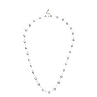 Plastic Pearl Necklace 304 Stainless Steel with Plastic Pearl with 1.97inch extender chain Heart fashion jewelry & for woman 8mm Sold Per Approx 29.53 Inch Strand